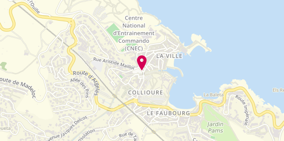 Plan de Chez Dom, 2 place General Leclerc, 66190 Collioure