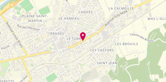 Plan de A la Pizza Zia, 65 avenue du Général de Gaulle, 66500 Prades