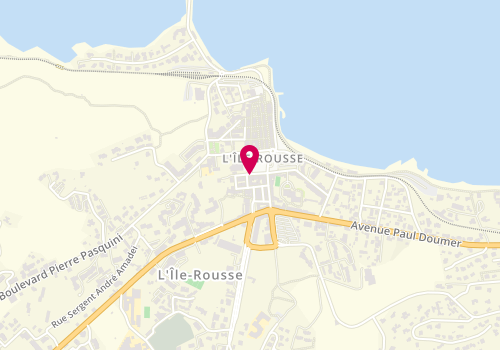 Plan de Brasserie Les Quatre Becs, 7 place Pascal Paoli, 20220 L'Île-Rousse