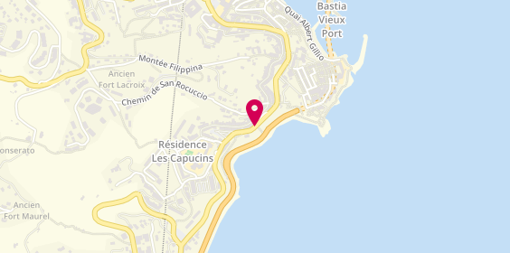 Plan de L'Accanitu Pizzeria, 2 Rue César Vezzani, 20200 Bastia