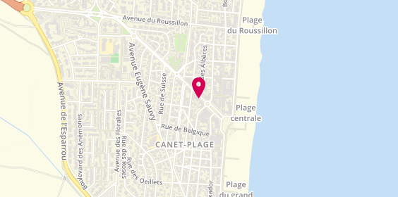 Plan de Brooklyn Pizza, 9 avenue de la Méditerranée, 66140 Canet-en-Roussillon