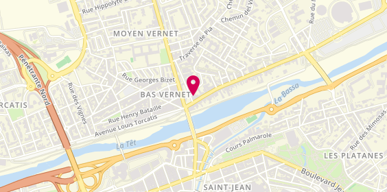 Plan de Familly Pizza, 4 avenue des Eaux Vives, 66000 Perpignan