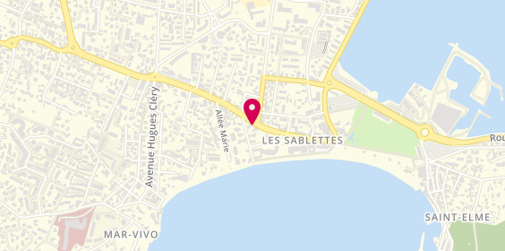 Plan de Pizzeo Sablettes, 415 avenue Charles de Gaulle, 83500 La Seyne-sur-Mer