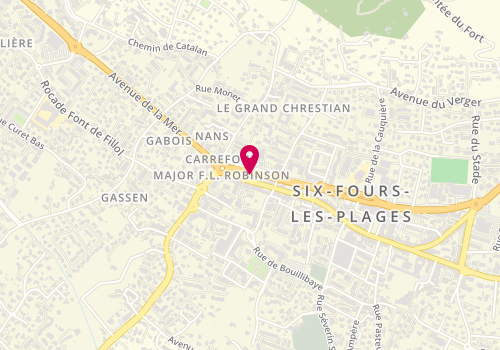 Plan de Six-Fours Pizza, 777 avenue Maréchal de Lattre de Tassigny, 83140 Six-Fours-les-Plages