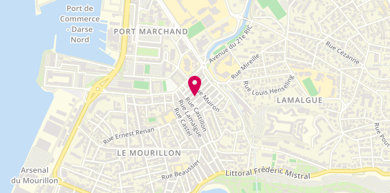 Plan de Pizza Toulon - la Bottega - le Mourillon, 109 Rue Pascal, 83000 Toulon