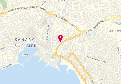 Plan de Sanary Pizza, 193 avenue de l'Europe Unie, 83110 Sanary-sur-Mer