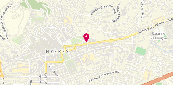 Plan de Pizza Lezard, 30 avenue Alphonse Denis, 83400 Hyères