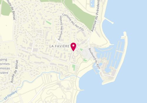 Plan de Le Poulet Bronzé, 101 Boulevard du Front de Mer, 83230 Bormes-les-Mimosas