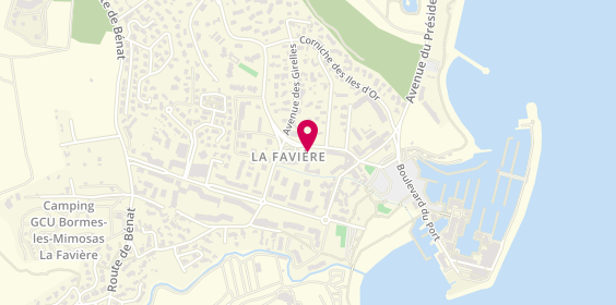 Plan de La Pizza du Coin, 399 Boulevard de la Plage, 83230 Bormes-les-Mimosas
