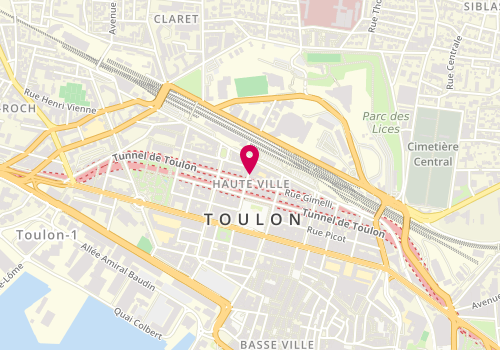 Plan de Taormina, 8 Rue Dumont d'Urville, 83000 Toulon