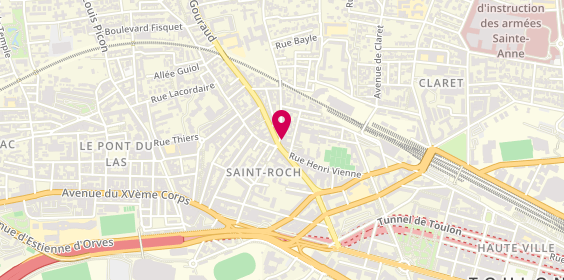 Plan de Pizza Folli's, Quartier Saint-Roch
6 avenue de Valbourdin, 83200 Toulon