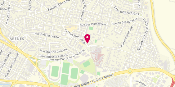Plan de Ceva Pizza, 83 avenue Jean Camp, 11100 Narbonne