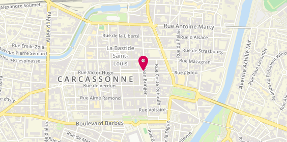 Plan de Oh My Pizza, 36 Rue Barbès, 11000 Carcassonne