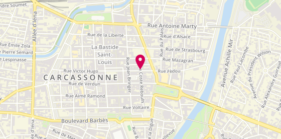 Plan de Chez Napoli Pizzas, 14 Rue Barbès, 11000 Carcassonne