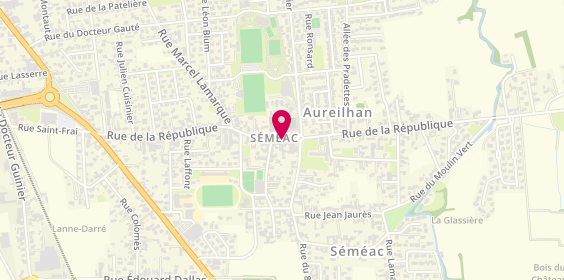 Plan de Les 2' Zn, 47 Rue de la République, 65600 Séméac