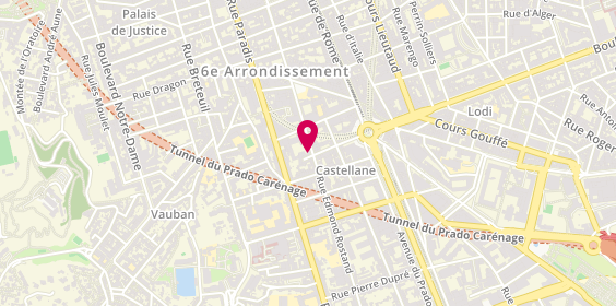 Plan de Pizza Lino, 72 Rue Edmond Rostand, 13006 Marseille