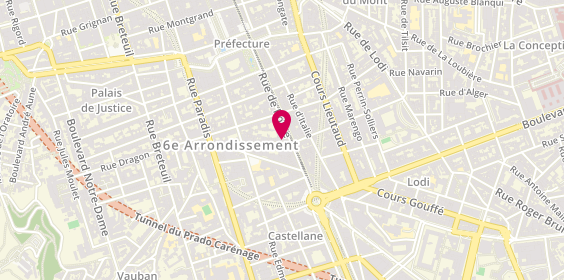 Plan de Pizzeria la patronne, 4 Rue Aldebert, 13006 Marseille