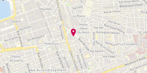 Plan de Le Temps d'Une Pizza, 24 place Notre Dame du Mont, 13006 Marseille