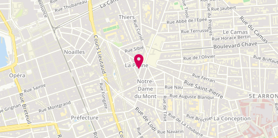 Plan de La Pizz'A, 6 Rue André Poggioli, 13006 Marseille