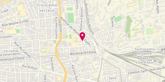 Plan de La Mano - Pizzeria la Blancarde, 141 Boulevard Boisson, 13004 Marseille
