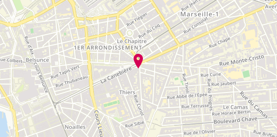 Plan de Chez Noel Pizzeria, 174 la Canebière, 13001 Marseille