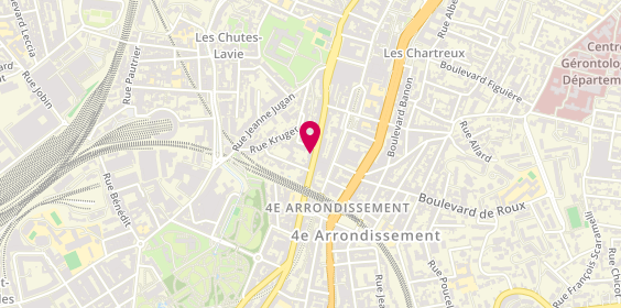 Plan de L'Origan Pizza Tartes, 149 avenue des Chartreux, 13004 Marseille
