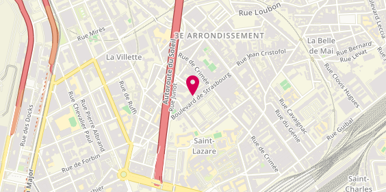 Plan de Modo Pizza, 57 Boulevard de Strasbourg, 13003 Marseille