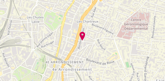 Plan de Pizza Dany, 33 Rue Pierre Roche, 13004 Marseille