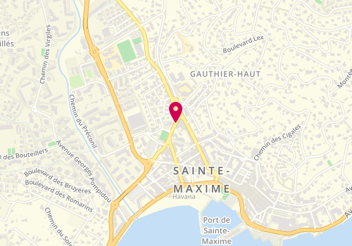 Plan de Pizzas du Golfe, 13 Rue Doct Sigallas, 83120 Sainte-Maxime