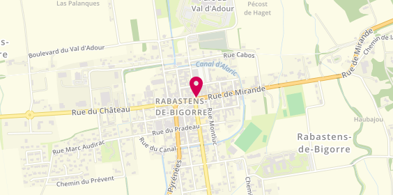 Plan de Pizz'Attitude, 2 Rue du Foirail, 65140 Rabastens-de-Bigorre