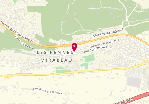 Plan de La Pennoise, 3 avenue Victor Hugo, 13170 Les Pennes-Mirabeau