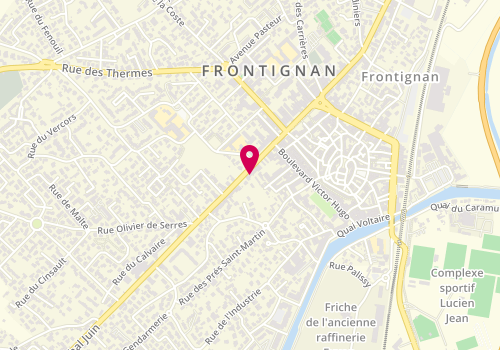 Plan de Vd Pizza, 17 avenue des Vignerons, 34110 Frontignan