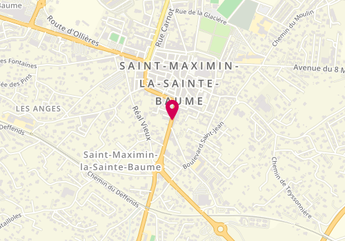 Plan de La Pizza Traditionnelle, 11 avenue du 15eme Corps, 83470 Saint-Maximin-la-Sainte-Baume