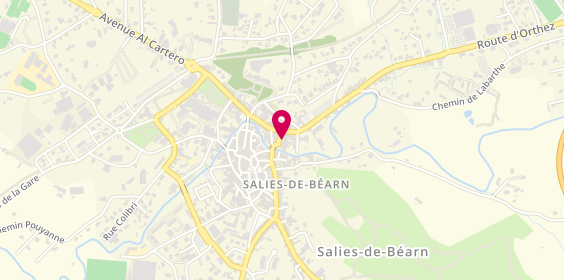 Plan de La Tour de Pizz'a, 8 place Jeanne d'Albret, 64270 Salies-de-Béarn