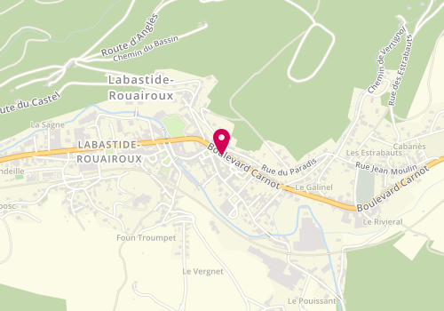 Plan de La Pizzaiola, 104 Boulevard Carnot, 81270 Labastide-Rouairoux
