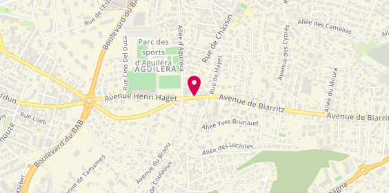 Plan de Aguilera Pizza, 106 Avenue de Biarritz, 64600 Anglet