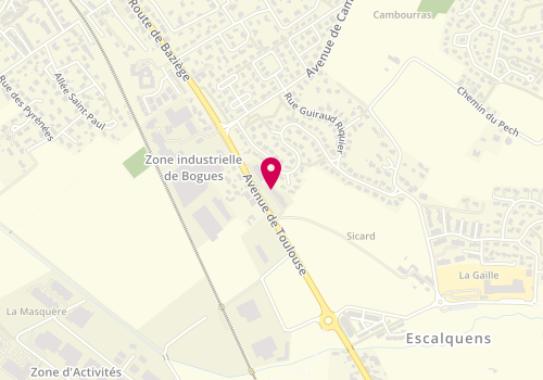 Plan de Pizzeria Voglino, 112 avenue de Toulouse, 31750 Escalquens