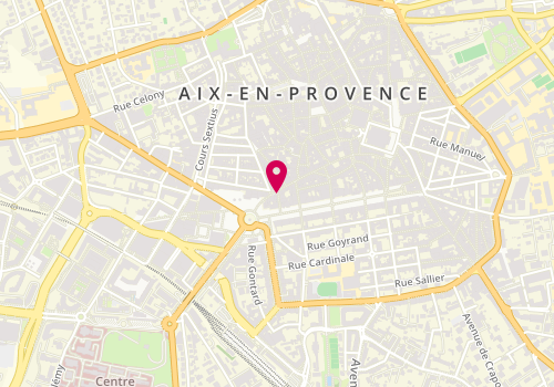 Plan de Pizzeria Chez Jo, 59 Rue Espariat, 13100 Aix-en-Provence