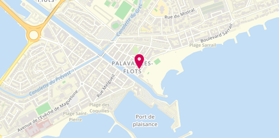 Plan de Pizzeria Va Bene, 5 Boulevard Maréchal Joffre, 34250 Palavas-les-Flots