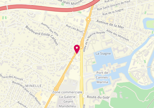 Plan de Lombardi's Pizza, Paul Ricard
419 avenue de Fréjus, 06210 Mandelieu-la-Napoule