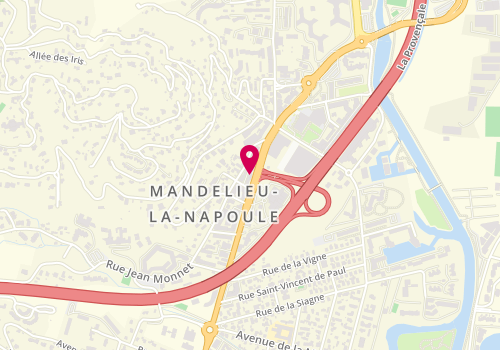 Plan de La Part A Pizza, 533 avenue de Cannes, 06210 Mandelieu-la-Napoule