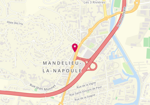 Plan de Pizza François, 627 avenue de Cannes, 06210 Mandelieu-la-Napoule