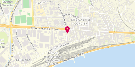 Plan de Nj Pizza, 7 Rue Paul Négrin, 06150 Cannes