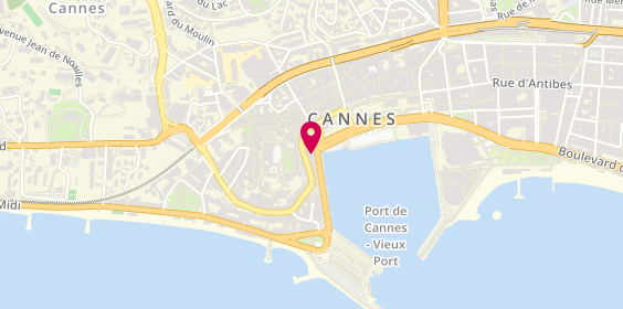 Plan de La Pizza Cresci, 3 Quai Saint-Pierre, 06400 Cannes