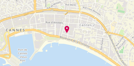 Plan de Le Pastis Restaurant Cafe Comptoir, 28 Rue du Commandant André, 06400 Cannes