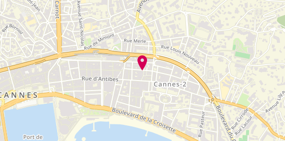 Plan de La Pizzaiola Chez Xavier, 10 Rue Marceau, 06400 Cannes