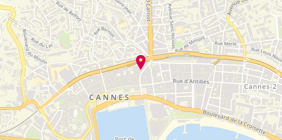 Plan de Bella Pizza Cannes, 9 Rue du Maréchal Joffre, 06400 Cannes