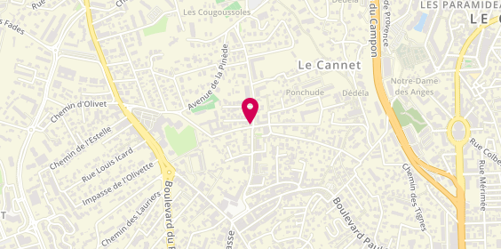 Plan de Mister Pizza le Cannet, 1 avenue Maurice Jeanpierre, 06110 Le Cannet