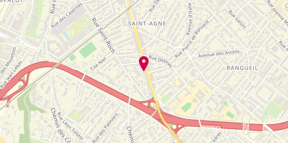 Plan de DI NANDO Saint-Agne Pizza, 57 avenue Jules Julien, 31400 Toulouse