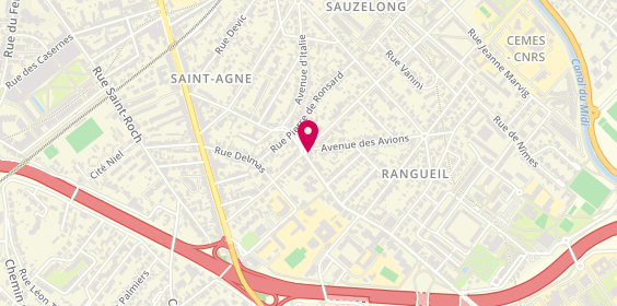 Plan de La Manufacture Rangueil, 37 avenue de Rangueil, 31400 Toulouse
